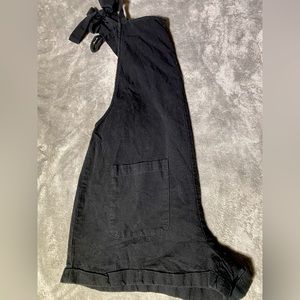 ajustable tie knot romper// short overall